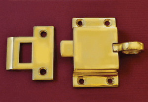 Prime-Line Solid Polished Brass, Window Sash Cam Action Lock And Keeper F 2601